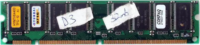 Main image of MEMORY 32MB HYM7V64400 TFG-10 AC, 278031-002