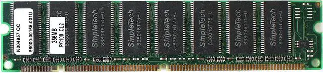 Main image of MEMORY 256MB PC100 CL2, 98000-00165-001U, K004957 QC