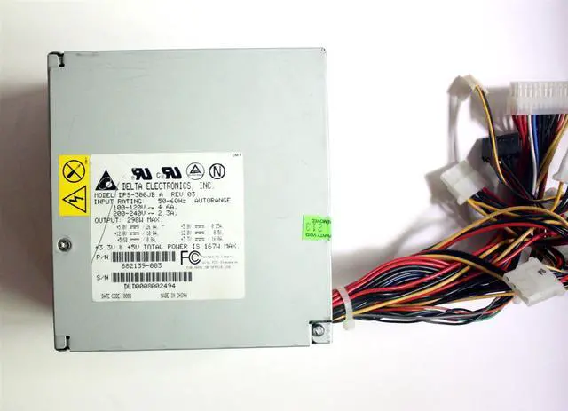 Main image of PWR SUPPLY, 300W, DPS-300JB A REV.03, P/N 682139-003