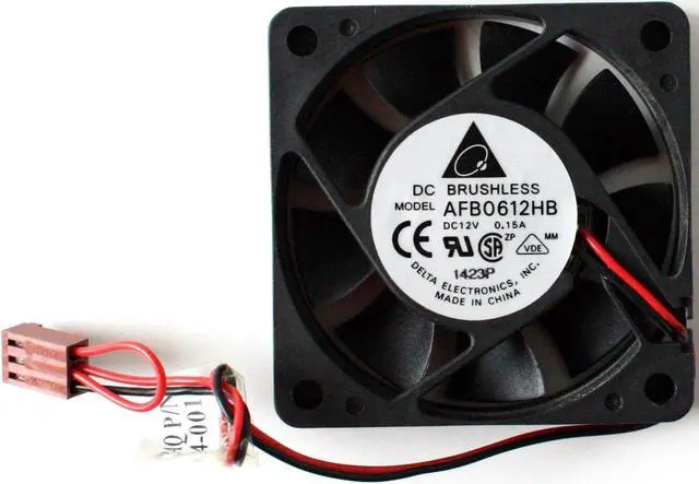 Main image of HP Delta DC 0.15a 60x15mm 12v 2Wire 3pin Fan AFB0612HB 233185-001 MM VDE Brushless