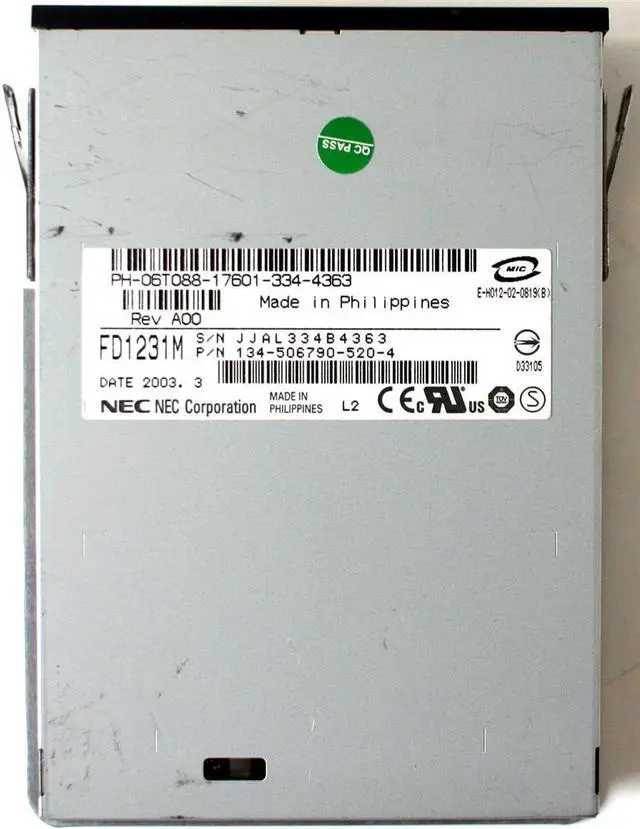 Main image of FDD NEC FD1231M P/N 134-506790-520-4, PH-06T088 REV A00 (BLACK)