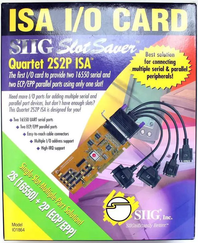 Main image of IO1864 - ISA I/O CARD QUARTET 2S2P ISA