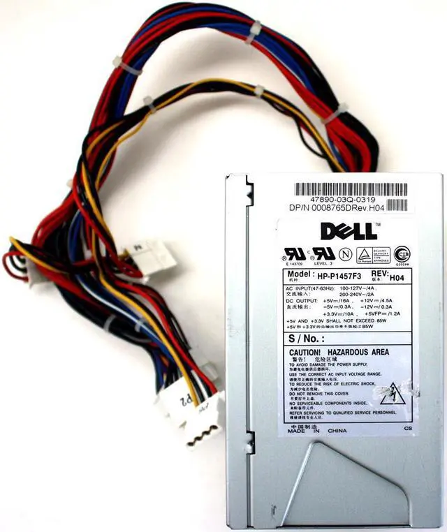 Main image of PWR SUPPLY, 85W, HP-P1457F3 REV.H04, DP/N 0008765D