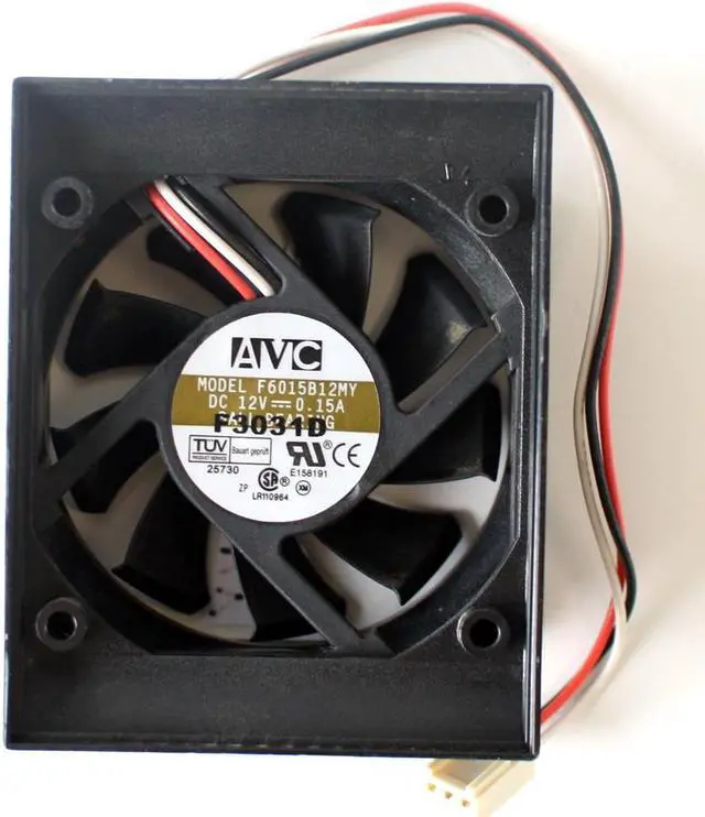 Main image of AVC F6015B12MY DC12V 0.15A BALL BEARING, 3-WIRE (ONLY FAN)