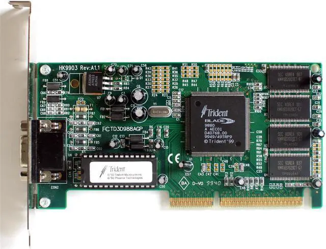 Main image of Video card AGP, HK9903 REV A1.1, TD3D988AGP, (b.8B)