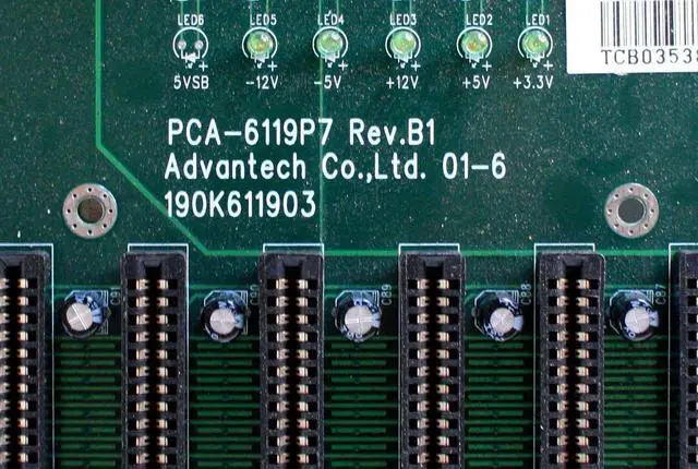Main image of 19-SLOT BACKPLANE ( 10ISA,2PICMG/PCI, 7 PCI) REV A1.01