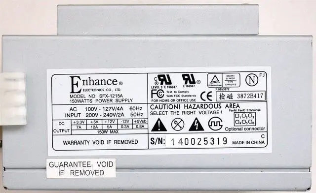 Main image of PWR SUPPLY, 150W, SFX-1215A