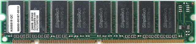 Main image of MEMORY 256MB SDRAM COMPATIBLE WITH PC-133/PC100, K005819 QC