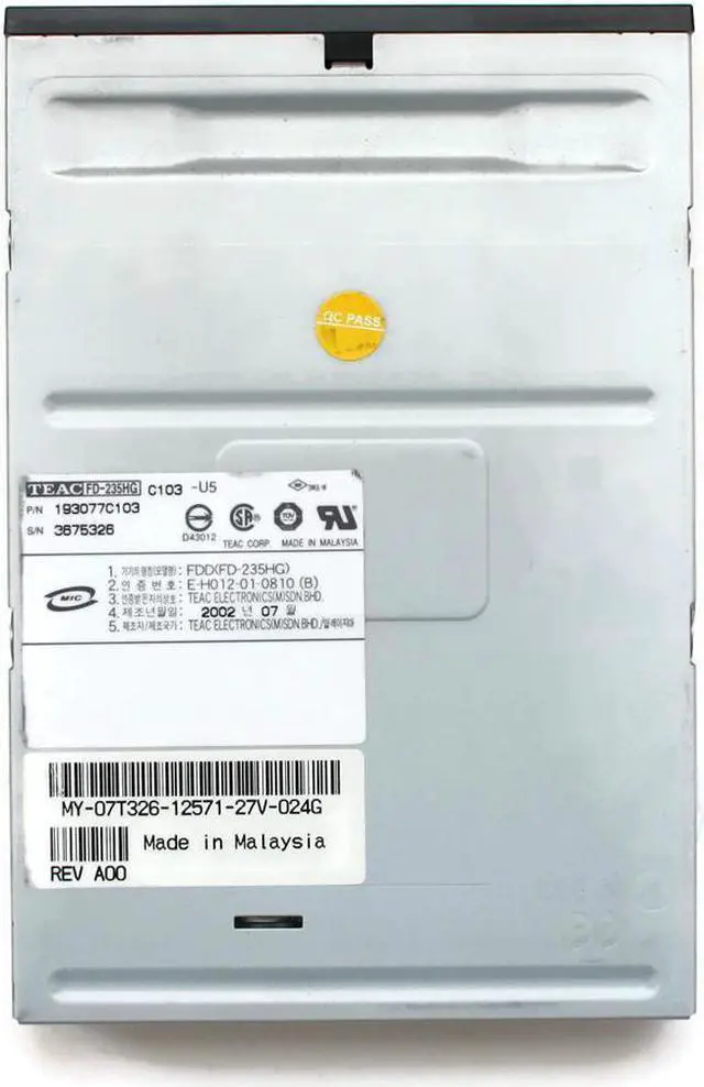 Main image of FD-235HG C103 -U5, P/N 193077C103, MY-07T326-12571 REV.A00 FLOPPY DRIVE (BLACK)