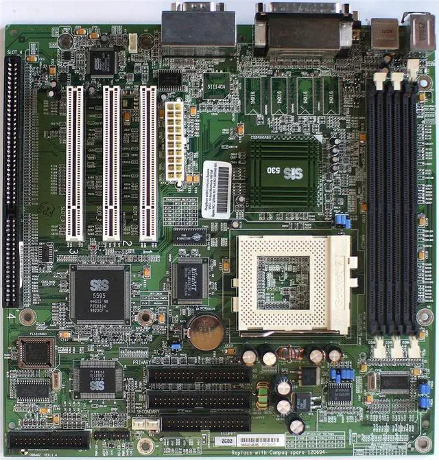 Main image of MB, Mustang-s, Audio/Video, Compaq splash,1xISA,  120694-101, 387640-101 (29-m14)