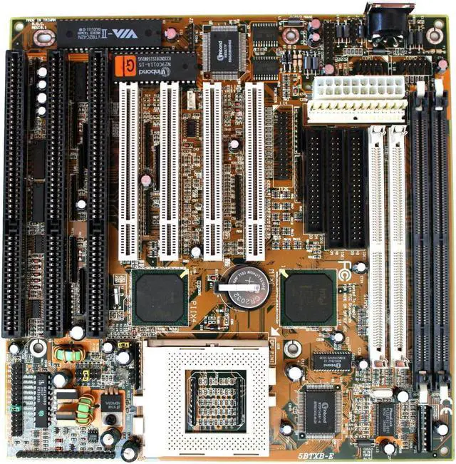 Main image of MB, 5BTXB-E REV.0.1, 3X ISA, 4X PCI, SCKT 7 W/ S/P CABLES
