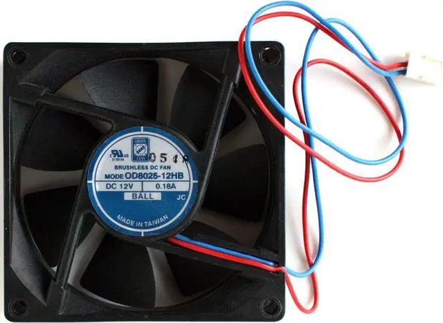 Main image of FAN, ORION FANS OD8025-12HB, DC 12V 0.18A, 80x80x25mm, BALL