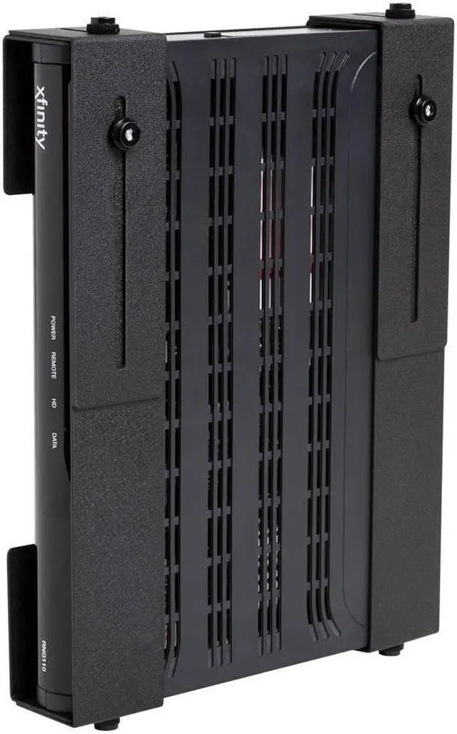 Main image of HIDEit Uni-M Mount - Patented Adjustable Medium Sized Device Wall Mount for Cable Boxes - Made in the USA