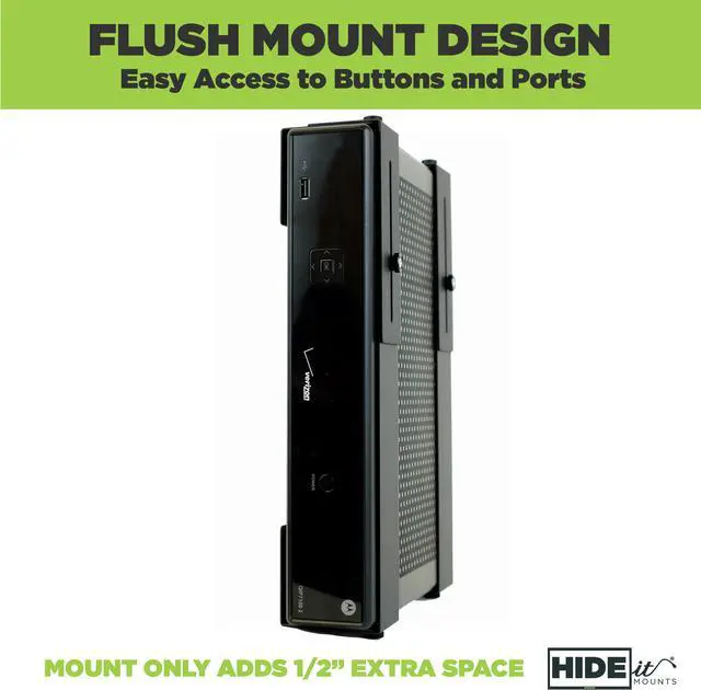 Alt view image 5 of 16 - HIDEit Uni-MW Mount — Patented Adjustable Medium-Wide A/V Equipment Mount. Made in the USA
