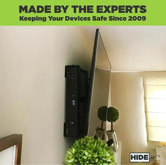Alt view image 7 of 16 - HIDEit Uni-MW Mount — Patented Adjustable Medium-Wide A/V Equipment Mount. Made in the USA