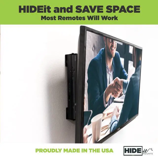 Alt view image 2 of 11 - HIDEit Uni-M Mount - Patented Adjustable Medium Sized Device Wall Mount for Cable Boxes - Made in the USA