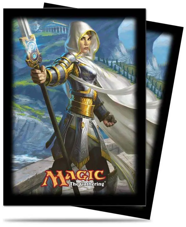 Alt view image 2 of 4 - Magic the Gathering Theros Elspeth Deck Protector Sleeves 80 Count