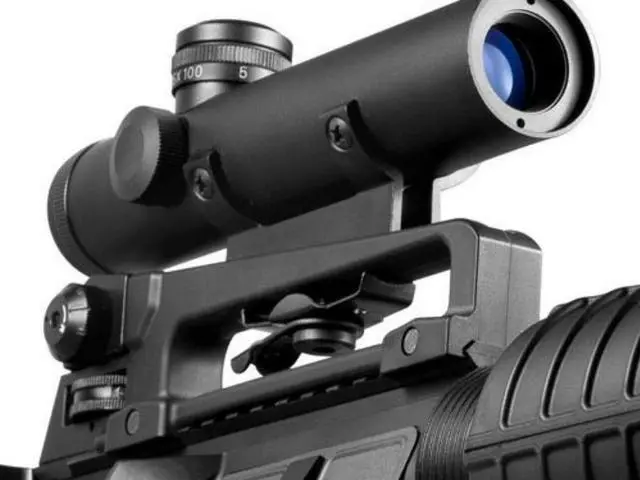 Alt view image 8 of 12 - Barska 4x20 M-16 Carry Handle/ Electro Sight Scope