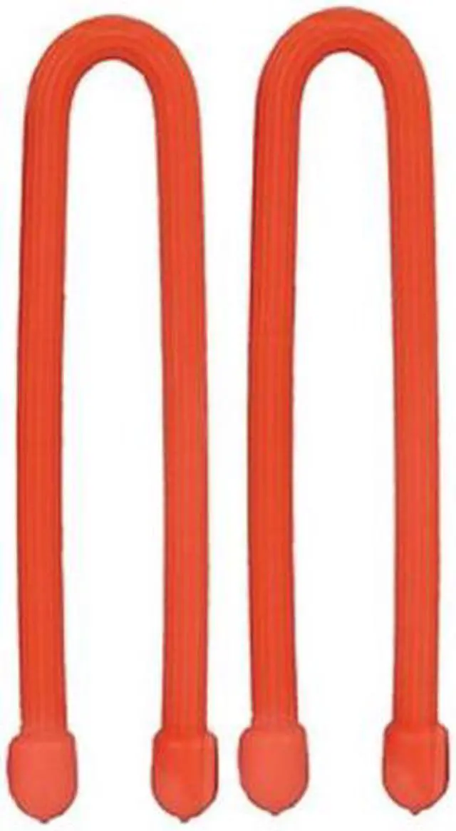 Alt view image 6 of 15 - NITE IZE GT6-2PK-31 6" L, 1/4" W, Bright Orange Plastic Gear Tie, PK 2