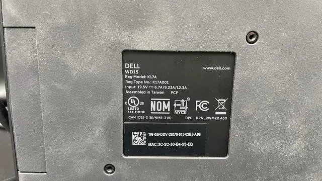 Alt view image 11 of 11 - Dell WD15 Monitor Dock 4K with 130W Adapter, USB-C