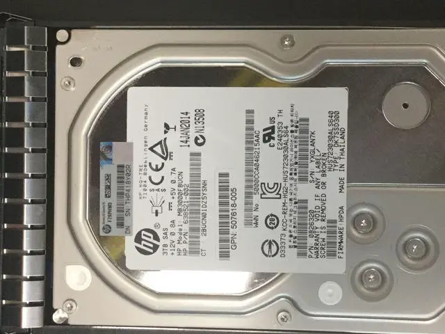 Alt view image 9 of 13 - Hp 625140-001 3 Tb 3.5" Internal Hard Drive - 625030-001, 625031-B21, 652766-B21