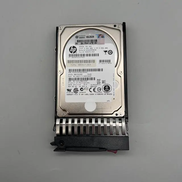 Alt view image 7 of 11 - HP EG0600FBDSR 600Gb 10000Rpm Sas 6Gbits Dualport Enterprise 2.5Inch Sff Hotswap Hard Disk Drive With Tray