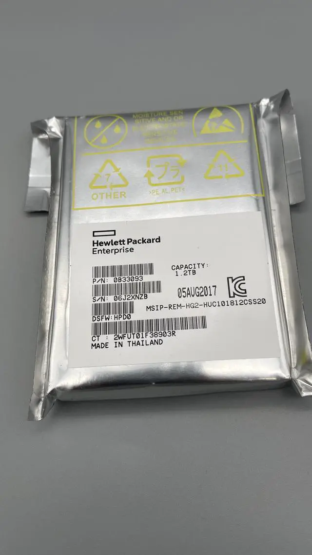 Alt view image 2 of 2 - 0B33093 - Hp 1.2Tb Sas 12Gb/S 10000Rpm 2.5-Inch Hard Drive