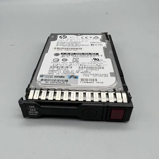 Alt view image 7 of 9 - 748385-001  HPE 300GB SAS 6G 15K SFF SC HDD