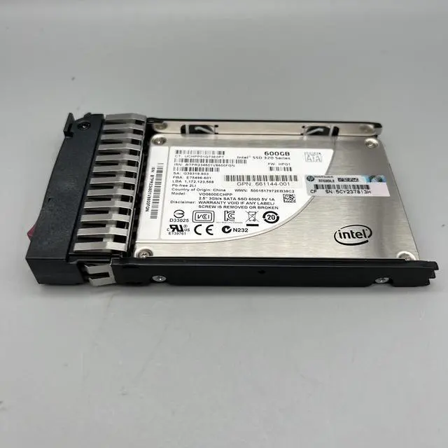 Alt view image 7 of 7 - HP | Intel 600GB 2.5" SATA SSD With tray HOT-PLUG MLC SFF 661144-001 661319-001
