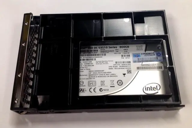 Alt view image 3 of 3 - 804574-005 - HP 800GB 6Gbps SATA Read Intensive-2 2.5-inch Internal Solid State Drive