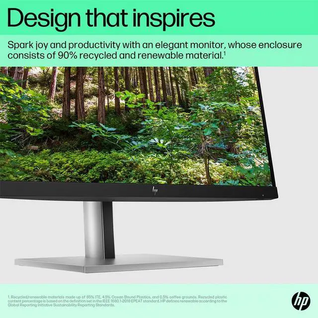 Alt view image 7 of 20 - HP P22h G5 21.5" FHD IPS Monitor 1080p Refresh Rate 5ms GtG Refresh Rate 75Hz Contrast Ratio 1000:1 Stereo Speakers Tilt HDMI DisplayPort VGA - 64W30AA