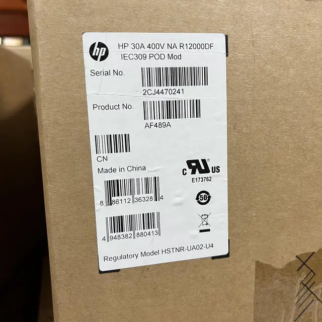 Alt view image 2 of 7 - HP 30A 400V-415V Three Phase NA R12000 DirectFlow UPS IEC309 I/O Module AF489A