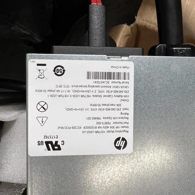 Alt view image 6 of 7 - HP 30A 400V-415V Three Phase NA R12000 DirectFlow UPS IEC309 I/O Module AF489A