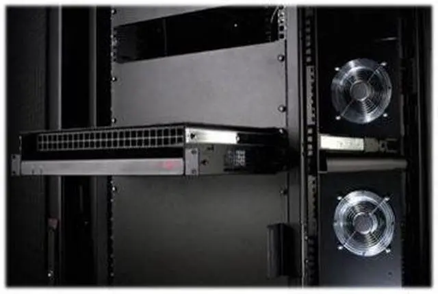 Alt view image 12 of 15 - APC ACF201BLK Rack Side Air Distribution 2U 115V 60Hz