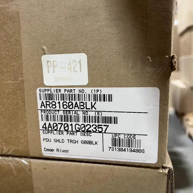 Alt view image 2 of 3 - APC AR8160ABLK Cable Management, Power Cable Trough, 600mm wide, black