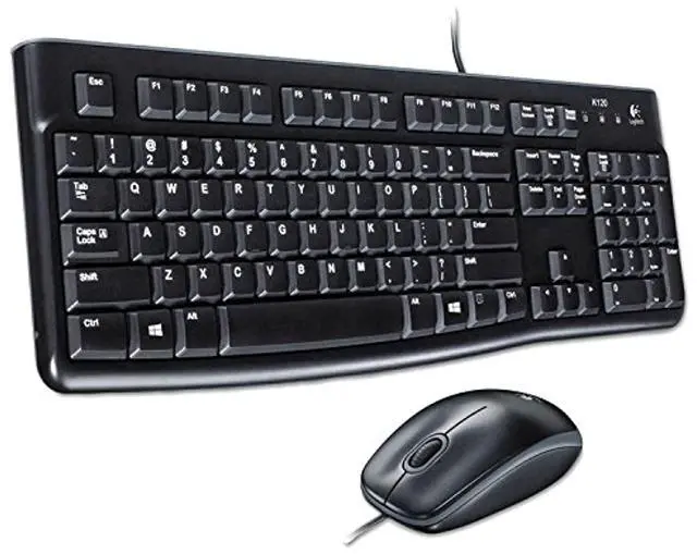 Alt view image 15 of 18 - Logitech MK120 Corded Keyboard And Mouse Combo 920010020