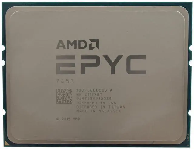 Alt view image 3 of 5 - AMD EPYC 7453 28-Core 2.75GHz SP3 225W Server Processor 100-000000319
