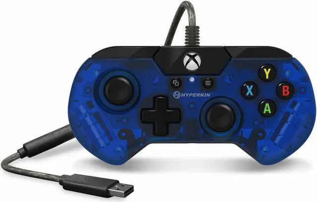 Alt view image 2 of 4 - Hyperkin X91 Ice Wired Controller for Xbox One/ Windows 10 PC (Pacific Blue) - Officially Licensed By Xbox