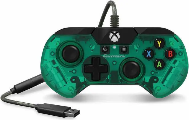 Alt view image 2 of 4 - Hyperkin X91 Ice Wired Controller for Xbox One/ Windows 10 PC (Aqua Green) - Officially Licensed By Xbox