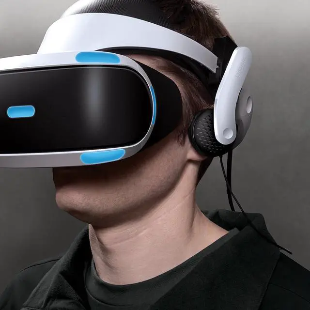 Alt view image 5 of 8 - Bionik Mantis Premium Clip-on On-Ear Attachable VR Headphones for PlayStation VR, Adjustable Design, Connects Directly to PSVR, Hi-Fi Sound