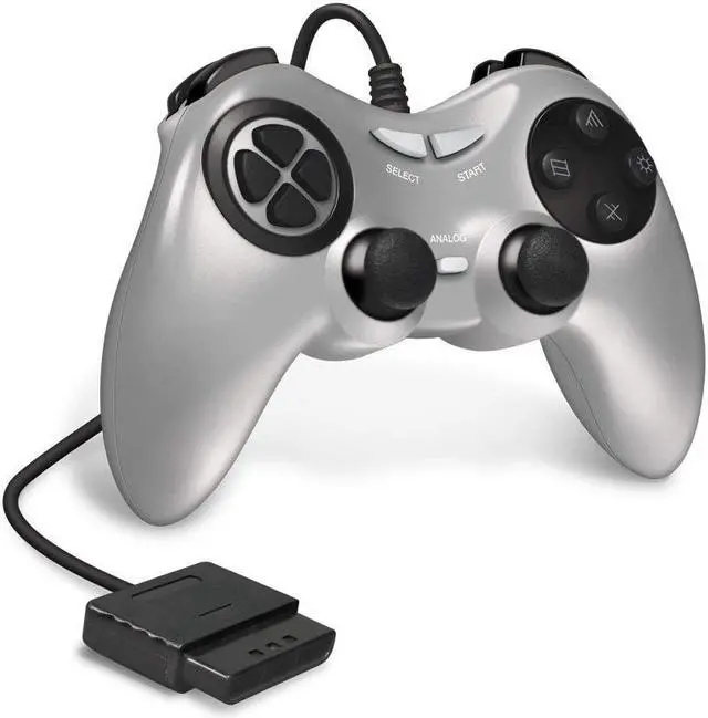 Alt view image 2 of 3 - Armor3 Wired Game Controller for PS2 (Silver)