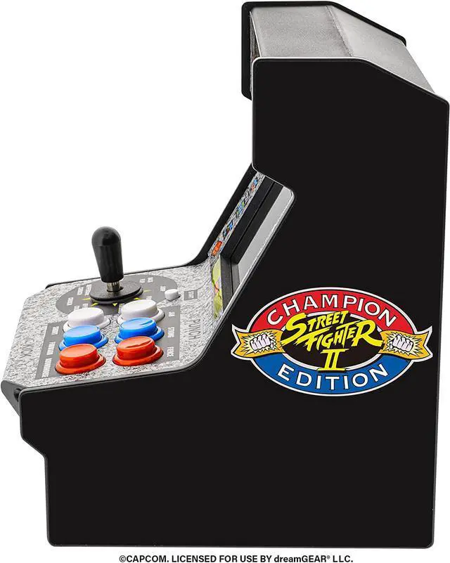 Alt view image 4 of 19 - My Arcade Street Fighter II 2 Champion Edition Micro Player-Fully Playable Includes CO/VS Link for Multiplayer Action, 7.5 Inch Collectible Tabletop Video Game