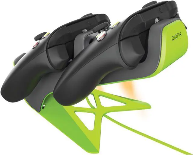 Alt view image 3 of 11 - Bionik Power Stand for Xbox Series X/S: Dual Charge & Storage Dock with 2 Rechargeable Batteries-Power Adapter Included (BNK-9070)