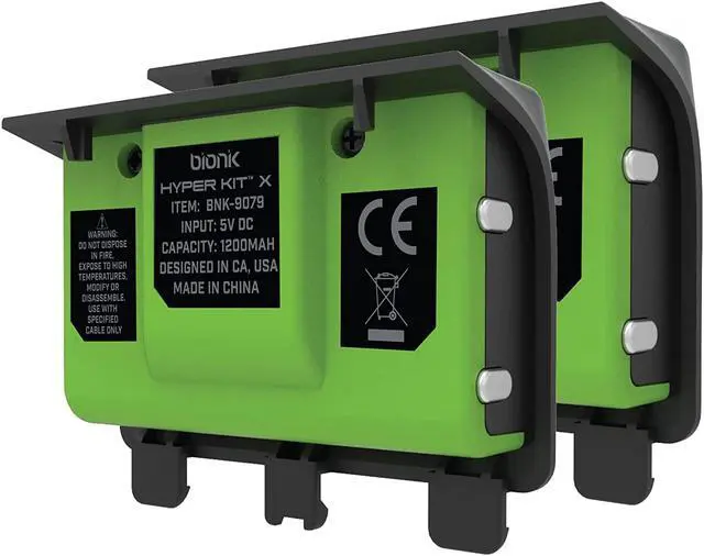 Alt view image 3 of 8 - Bionik Hyper Kit X 2x 1200 mAh Rechargeable Battery Packs for Xbox Series X/S