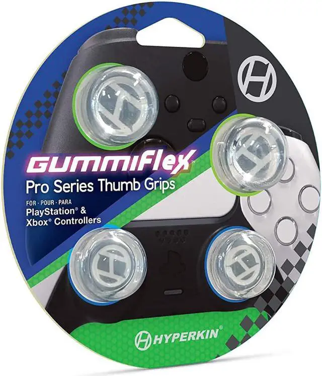 Alt view image 2 of 5 - Hyperkin GummiFlex Thumb Grips for Xbox Series X/S, Xbox One, PS5 Controller 4PK