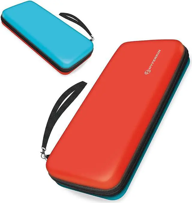 Alt view image 3 of 5 - Hyperkin EVA Hard Shell Carrying Case for Nintendo Switch / Switch OLED Blue/Red