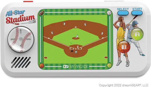 Alt view image 2 of 9 - My Arcade All Star Stadium Pocket Player Portable 307 w/ Licensed Jaleco Games
