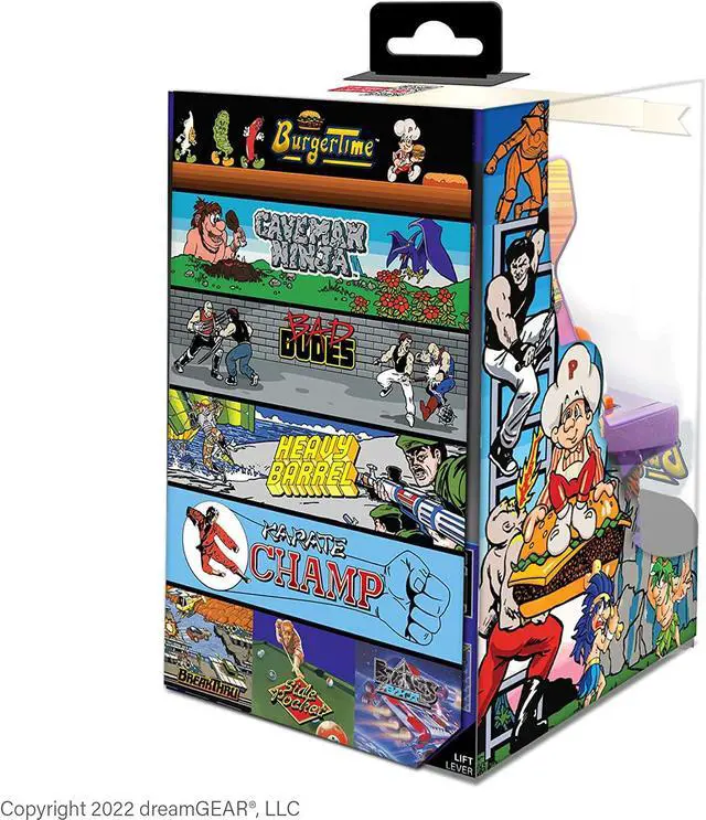 Alt view image 6 of 9 - MY ARCADE Micro Player Mini Arcade Machine: Data East Hits Video Game s , 308 Games, Fully Playable 6.75 " Collectible, Color Display, Speaker, Volume Buttons, Battery or USB - C Powered