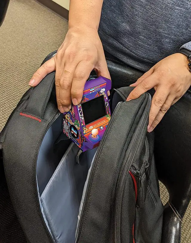 Alt view image 2 of 10 - MY ARCADE Data East Hits Pico Player - 3.75" Fully Playable Portable Tiny Arcade Machine with 108 Retro Games, 2" Screen Color display, Battery Powered