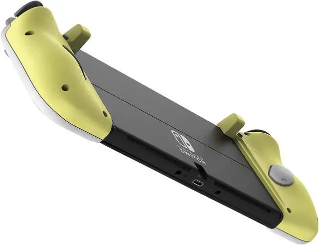 Alt view image 4 of 5 - HORI Split Pad Compact Controller for Handheld Mode Nintendo Switch - Gray Yellow